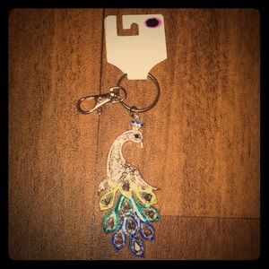 5/$20🔥 Peacock keychain NWT